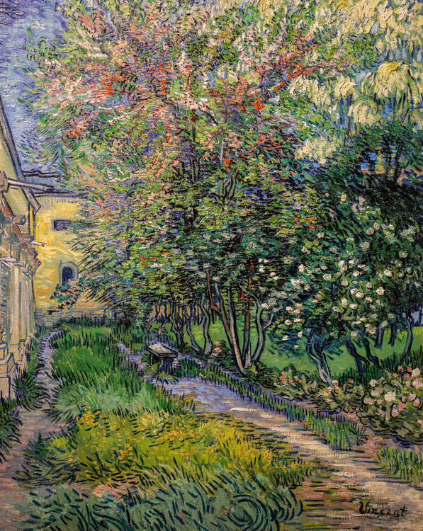 Poster The garden at the asylum at Saint-Rémy (1889)