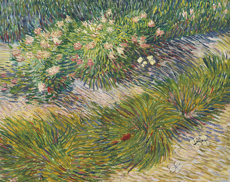 Poster Grass and Butterflies (1889)