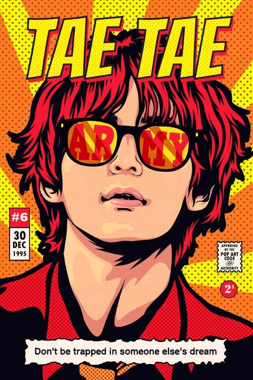 Poster Tae Tae Pop art