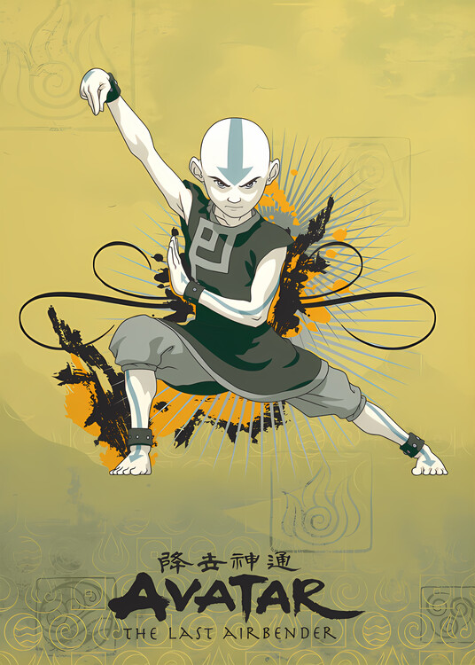 Canvas Print Aang Earthbending