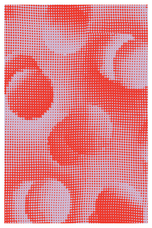 Poster Malou Studio - Grid Pattern - Lilac