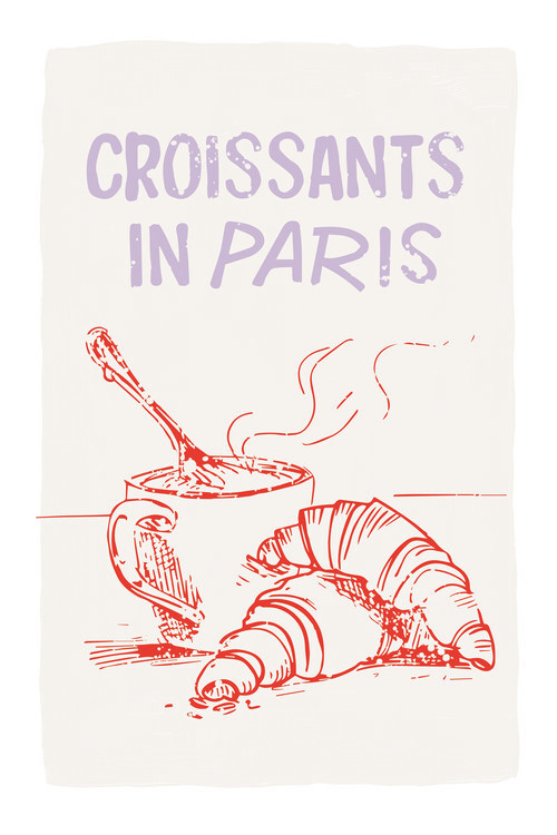 Bilde på lerret Malou Studio - Croissants in Paris