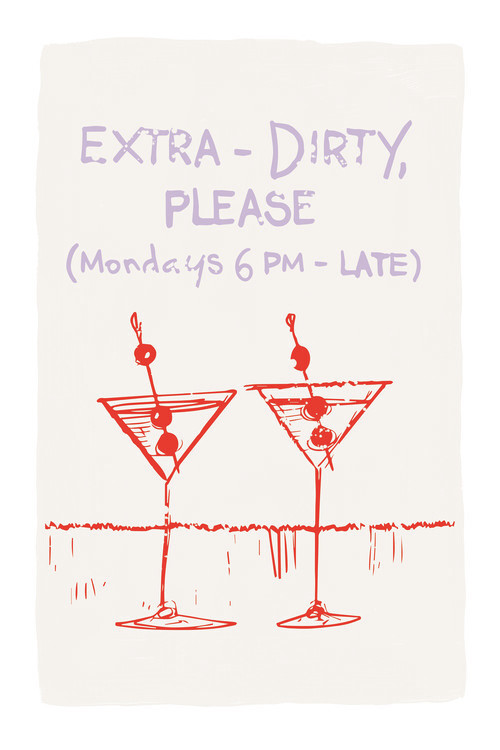 Poster Malou Studio - Dirty Martini