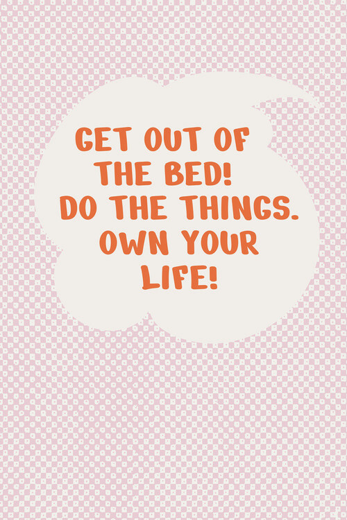 Poster Malou Studio - Get out of he bed