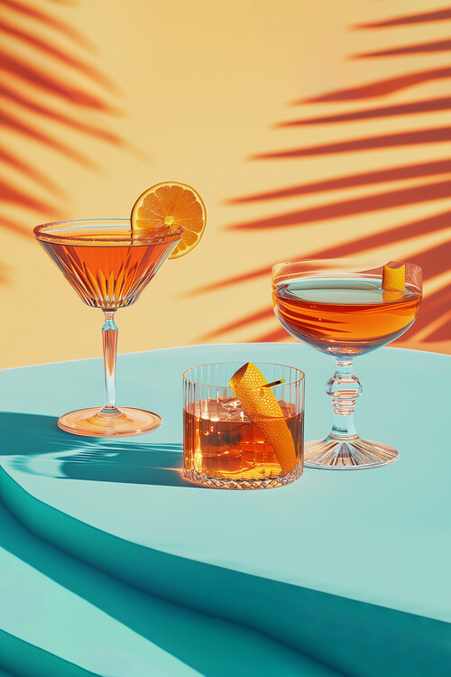 Poster Malou Studio - Retro Cocktails