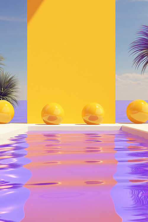 Poster Malou Studio - Pool Illusion 01