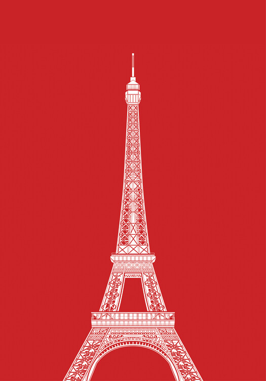 Levně Plakát, Obraz - Tour Eiffel, zaglono, 26.7 × 40 cm