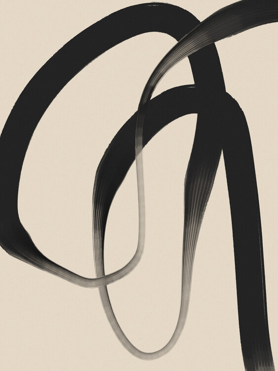 Levně Plakát, Obraz - Black Strokes No 24, Treechild, 30 × 40 cm
