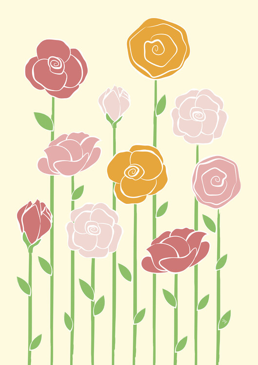 Poster Modern Flowers