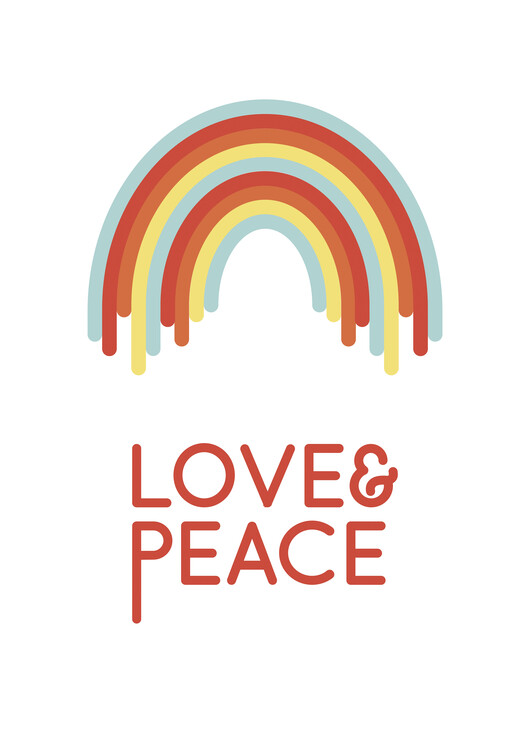 Плакат Love and Peace Quote
