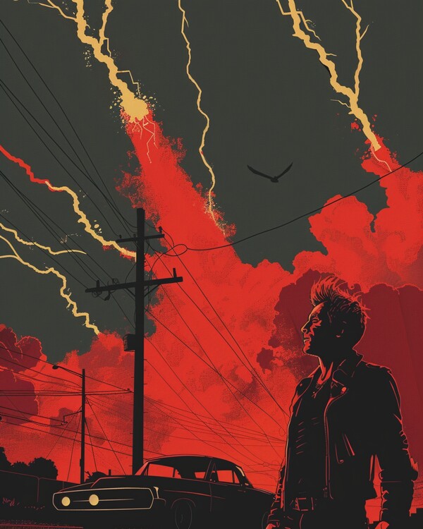 Poster Illustration Sky is Falling