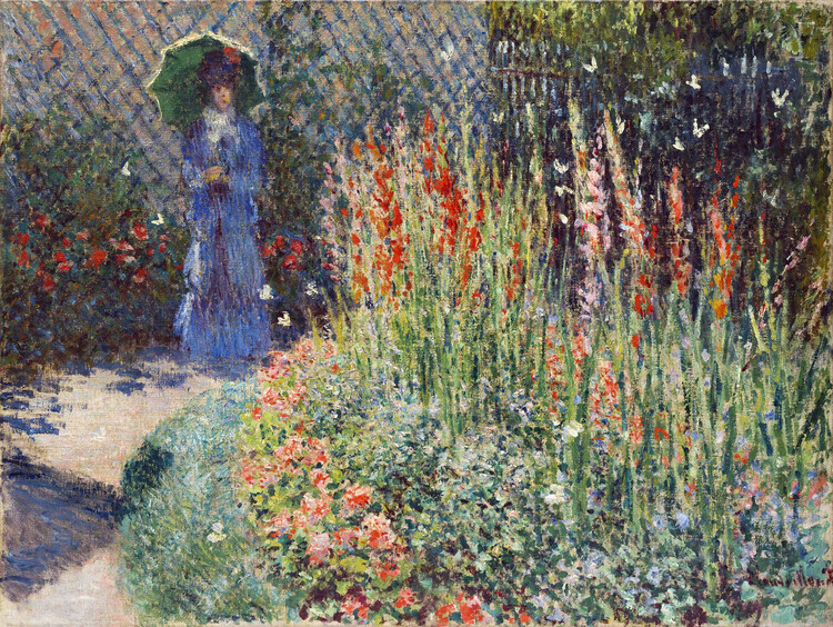 Canvas Print Rounded Flower Bed (1876)