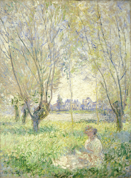 Canvas Print Woman Seated under the Willows (1880)