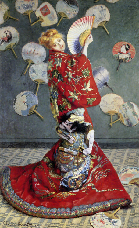 Canvas Print Camille Monet In Japanese Costume (1876)