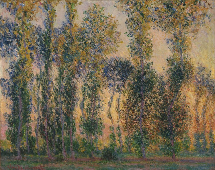 Poster Poplars at Giverny, Sunrise (1888)