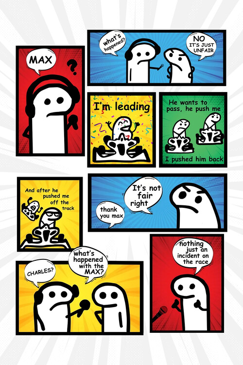 Poster Formule 1 - Max and Charles