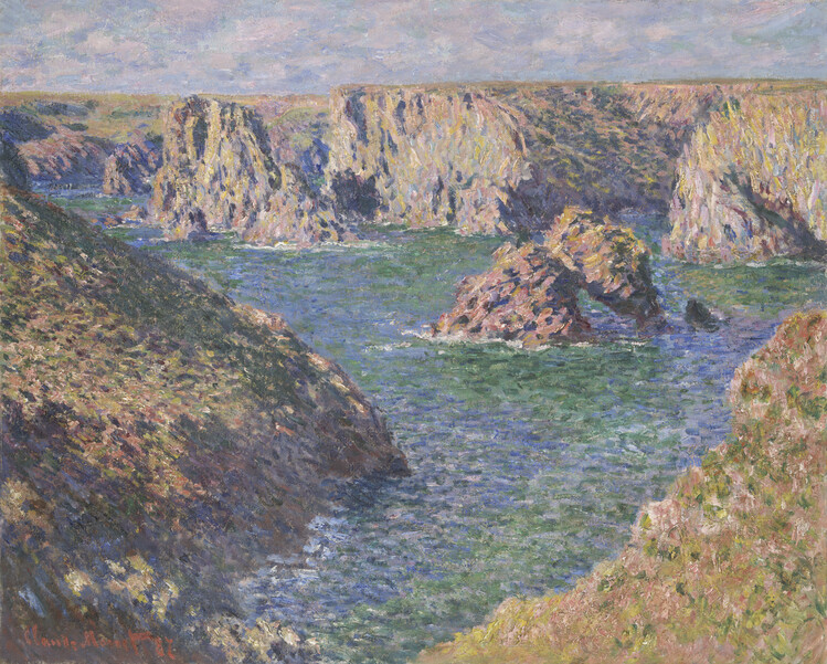 Canvas Print The Rocks of Belle Ile (1886)