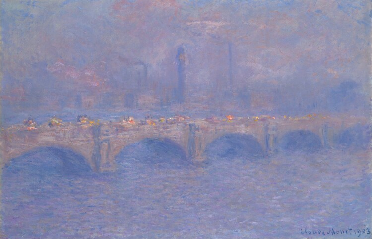 Canvas Print Waterloo Bridge, Effect of Fog (1903)