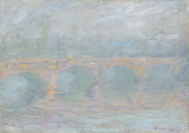 Canvas Print Waterloo Bridge, London, at Sunset (1904)