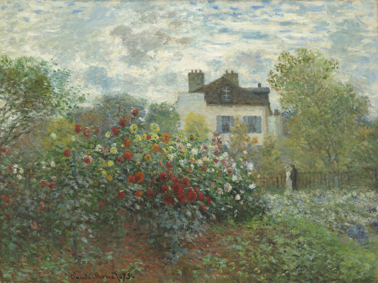 Plakat The Artist's Garden in Argenteuil (1873)