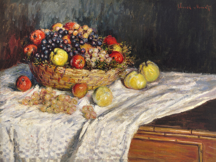 Levně Plakát, Obraz - A Bowl of Apples (1880), Claude Monet, 40 × 30 cm