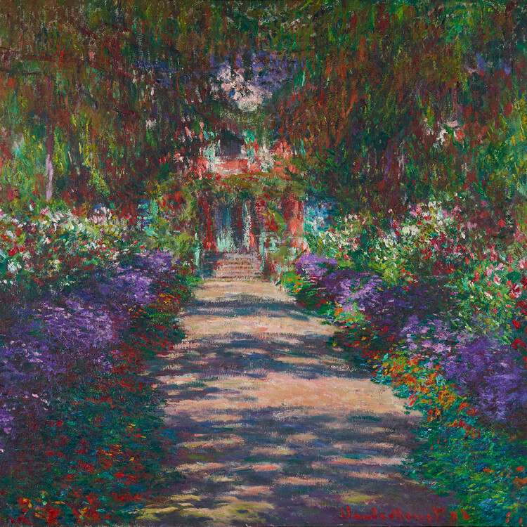 Poster A Pathway in Monet's Garden, Giverny, 1902