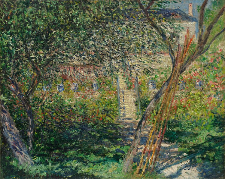Levně Plakát, Obraz - A Garden in Vetheuil; Le Jardin de Vetheuil, 1881, Claude Monet, 40 × 30 cm