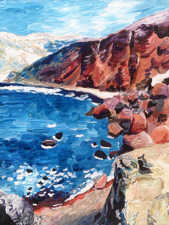 Plakat Red Sand Beach