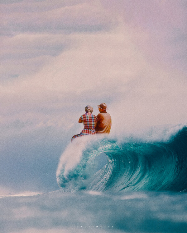 Canvas Print Wave in love