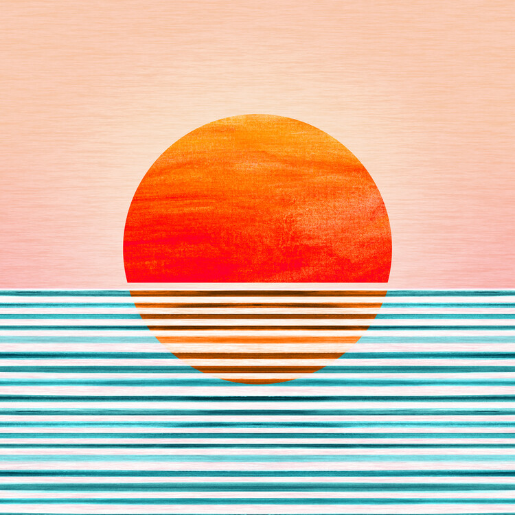 Plakát Minimalist Sunset III