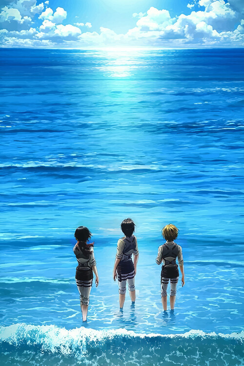 Poster mikasa n friend_attack on titan