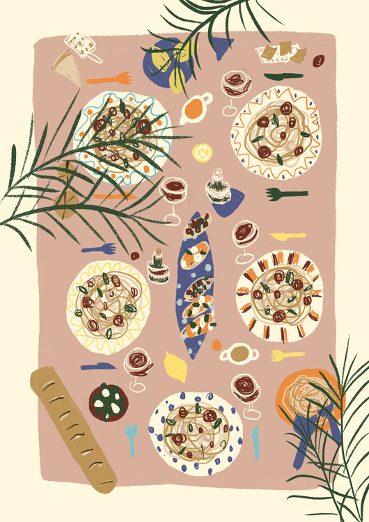 Poster Festive Table