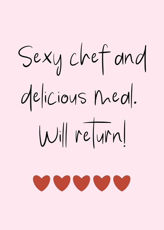 Plagát Sexy chef and delicious meal | High recommendation Kitchen