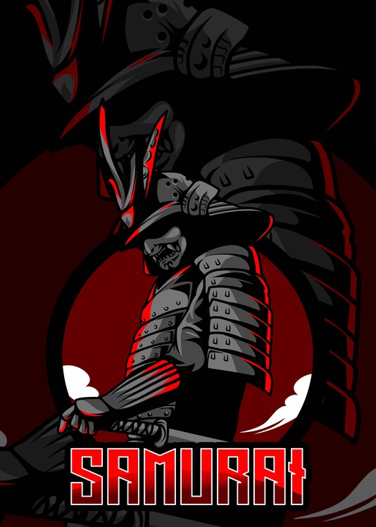 Poster Samurai Japan Artwork