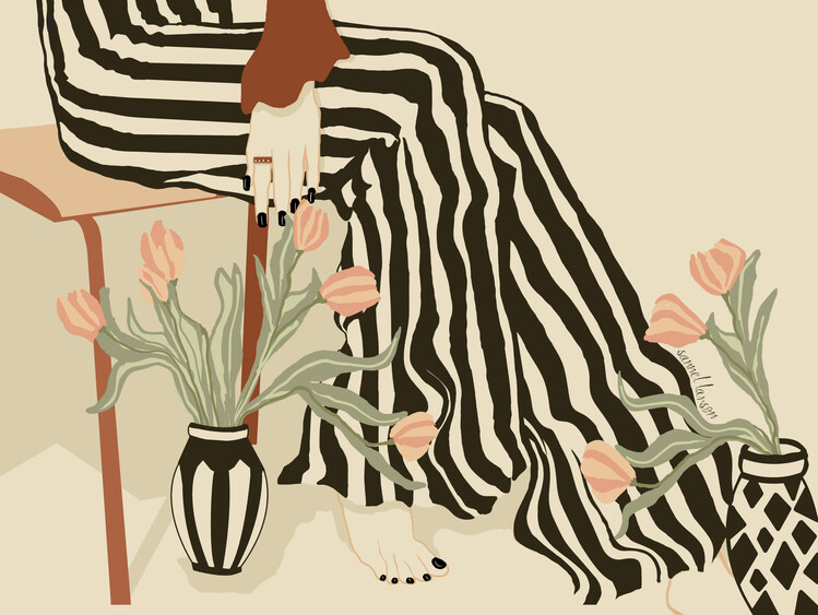 Poster Tulips By My Feet