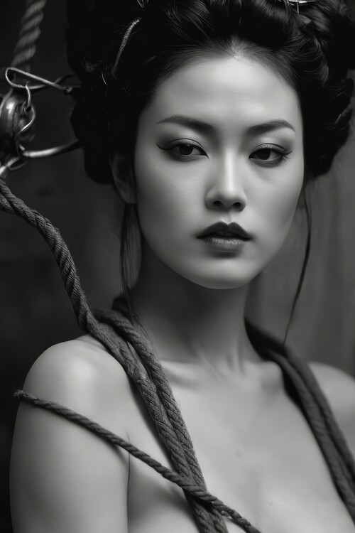 Αφίσα Portrait of a geisha woman