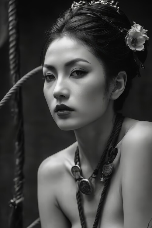 Αφίσα Portrait of a geisha woman