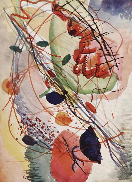 Poster Aquarell print in high resolution by Wassily Kandinsky (1866–1944)