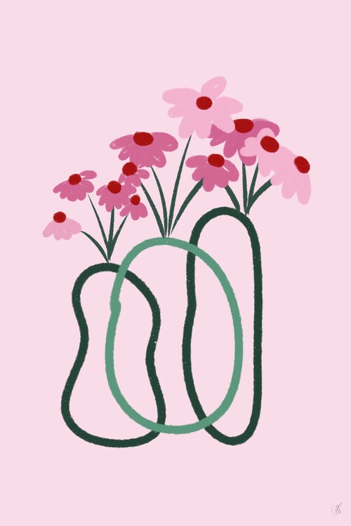 Poster Flowers in vase No.2