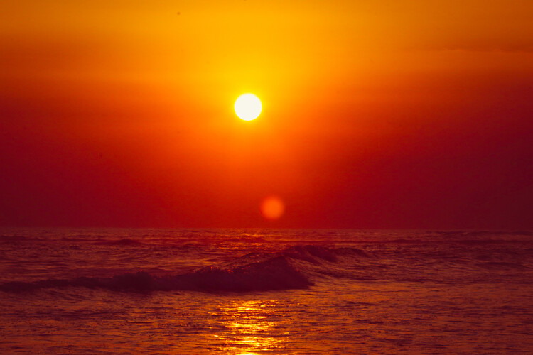 Plakat Sonnenuntergang Sri Lanka Strand