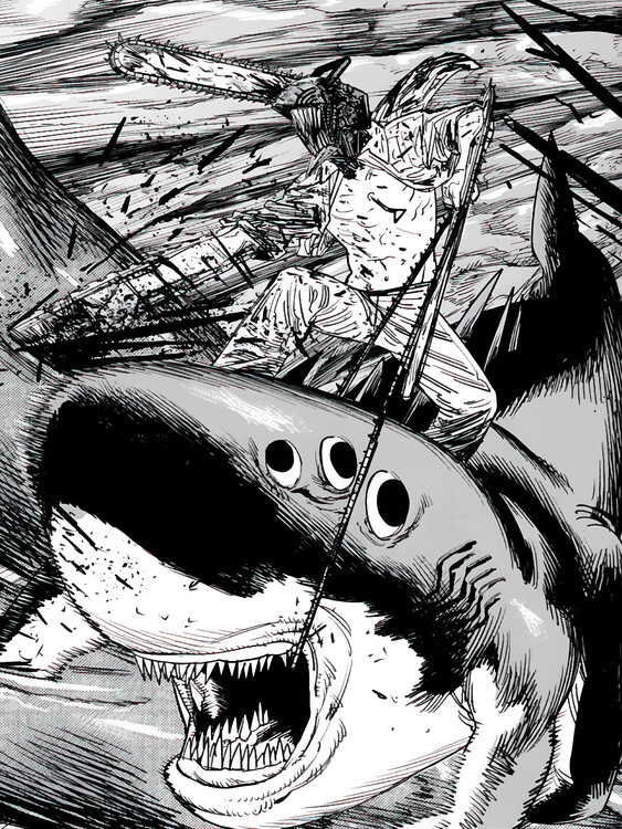 Принти на полотні Chainsaw Man