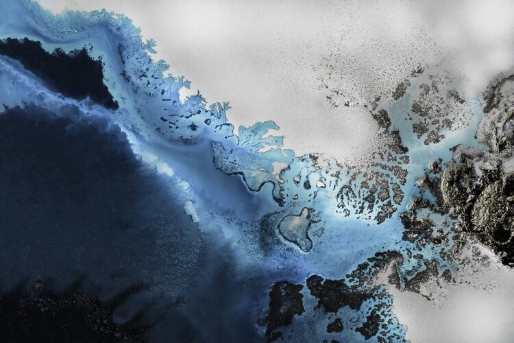 Plakat Large Coastal Print, Moody Wall Art, Bedroom Decor, Ocean