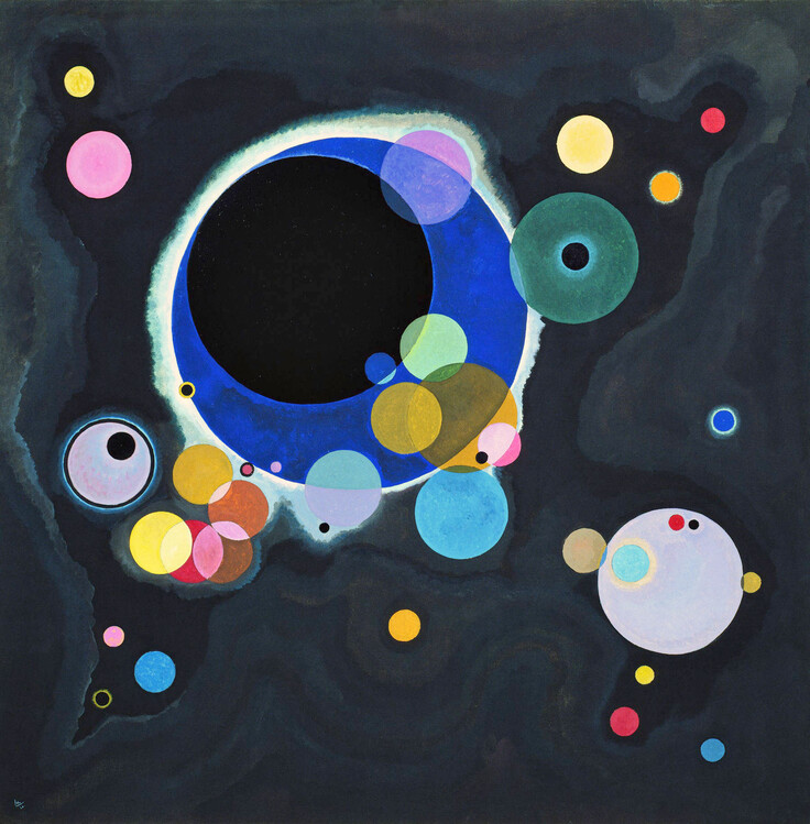 Canvas Print Several Circles (1926)