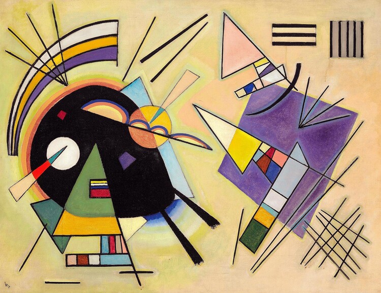 Levně Plakát, Obraz - Black and Violet (1923), Wassily Kandinsky, 40 × 30 cm