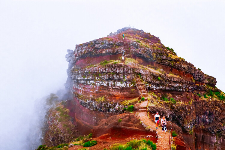 Poster Berglandschaft auf Madeira Portugal Pico do arieiro