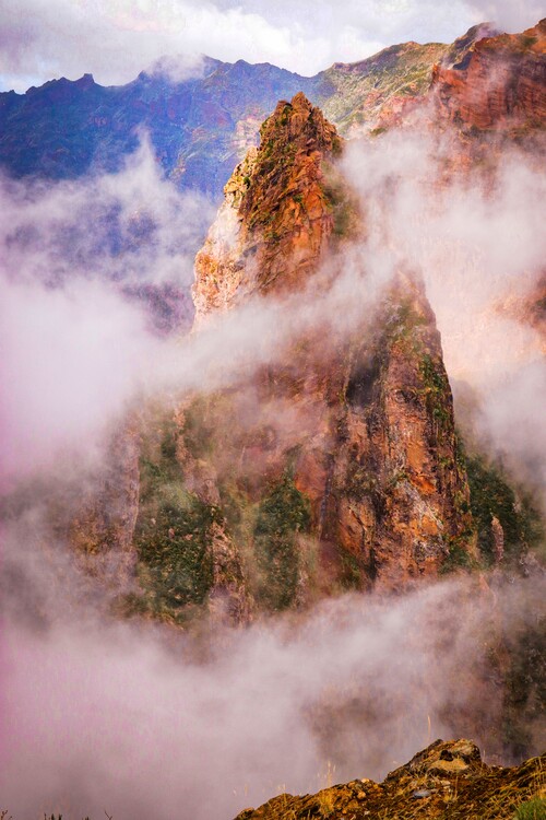 Poster Berglandschaft auf Madeira Portugal Pico do arieiro