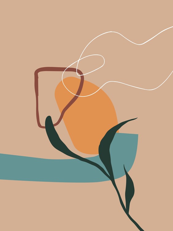 Poster Line Art Bloom