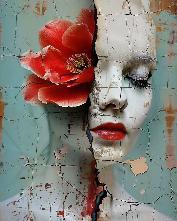 Plagát Broken Sleeping Beauty, online framed wall art prints