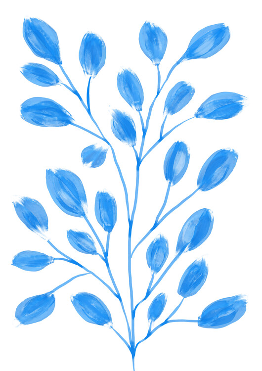 Poster Bright Blue Twig