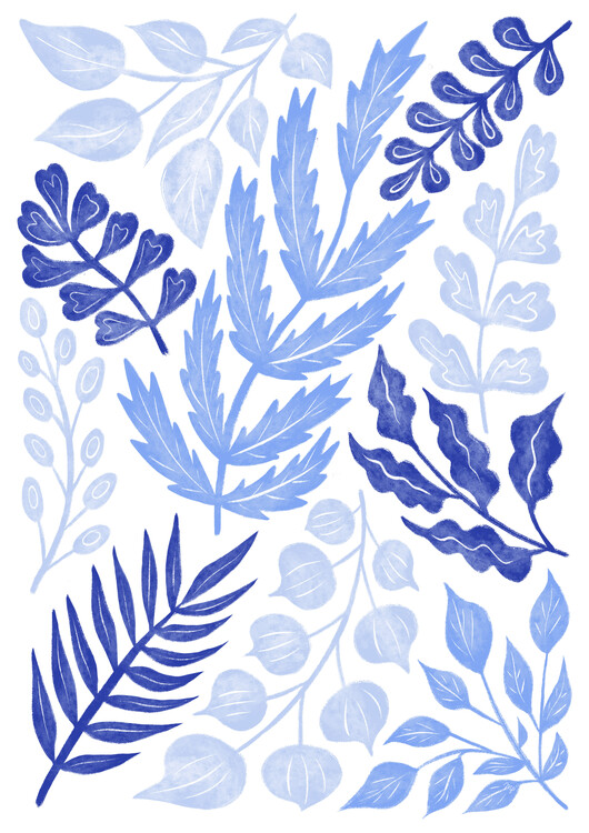 Poster Blue Branches